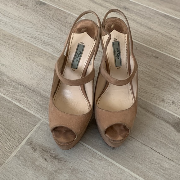 Prada suede platform heels SZ 36.5 - Picture 3 of 8